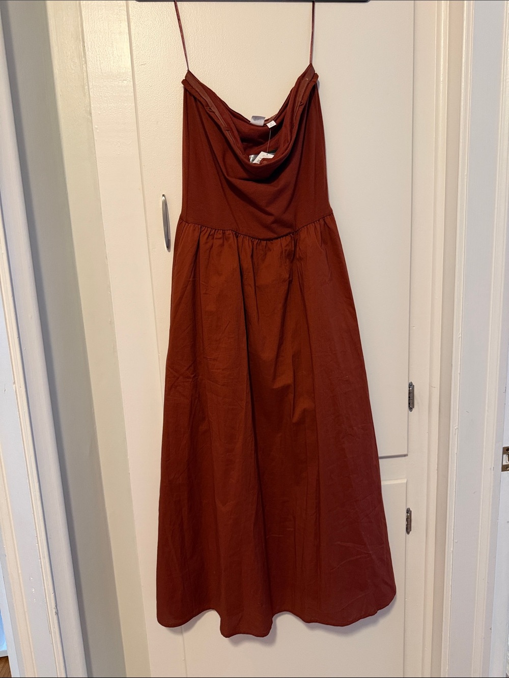 GAP Strapless/removable strap Rust Brown Maxi Dress